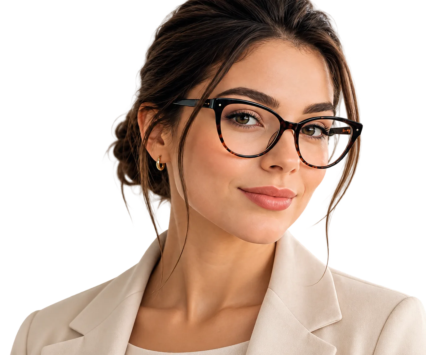Mulher usando óculos — Ótica Ban Ban